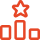 Star graph icon red